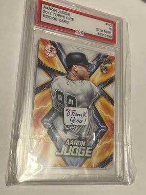 2017 Topps Fire Aaron Judge #62  - CGG 10 MINT!